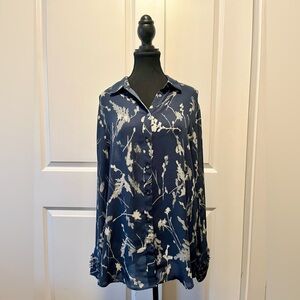 Banana Republic Floral Button-Down Dress Shirt – Size Large